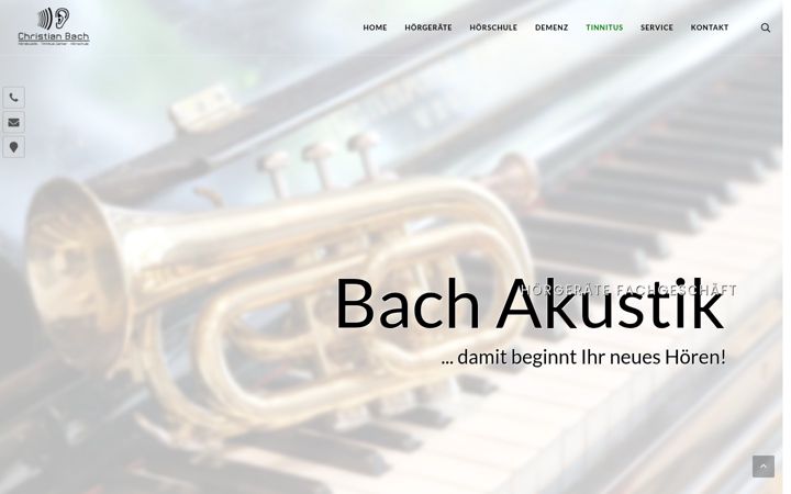Screenshot of bach-akustik.de