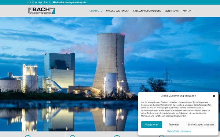 Screenshot of bach-anlagentechnik.de