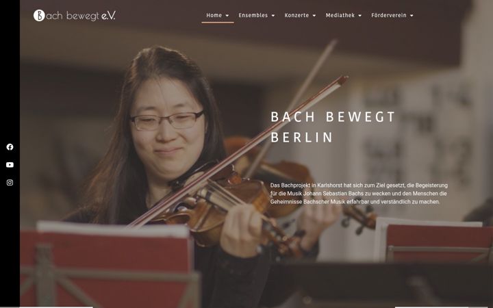 Screenshot of bach-bewegt.com