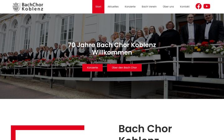 Skærmbillede af bach-chor-koblenz.de