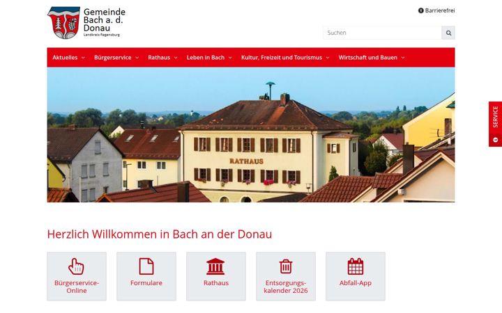 Skærmbillede af bach-donau.de