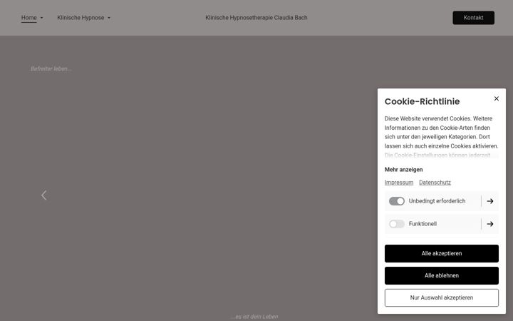 Screenshot of bach-therapie.de
