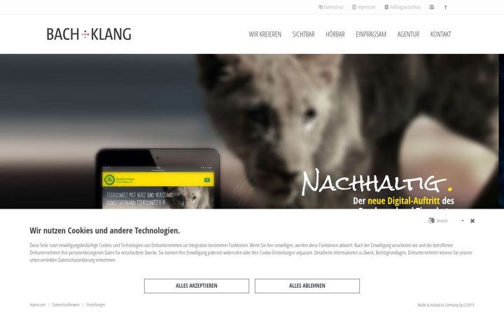 Screenshot of bach-und-klang.de