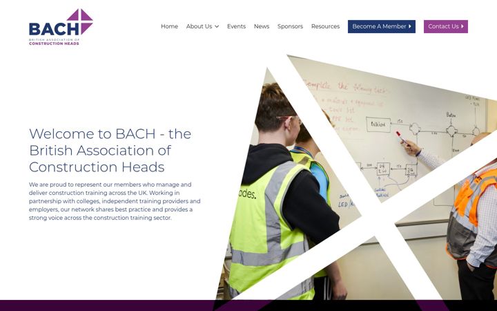 Screenshot of bach.ac.uk