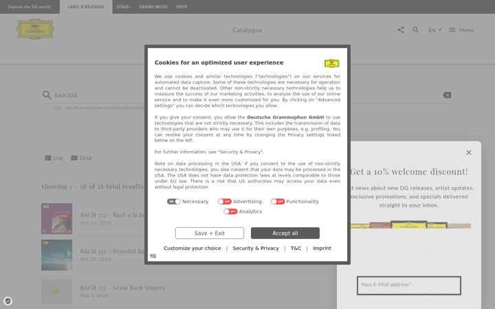 Screenshot of bach333.com