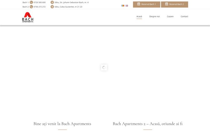Screenshot of bachapartments.ro