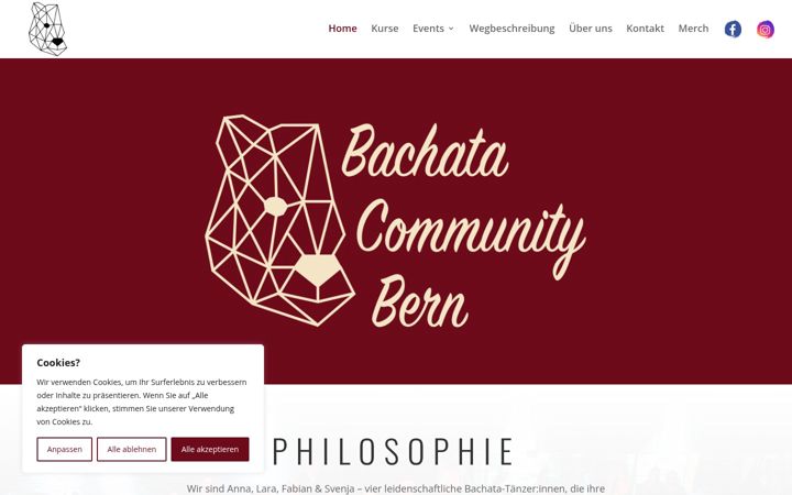 Skærmbillede af bachata-community-bern.ch
