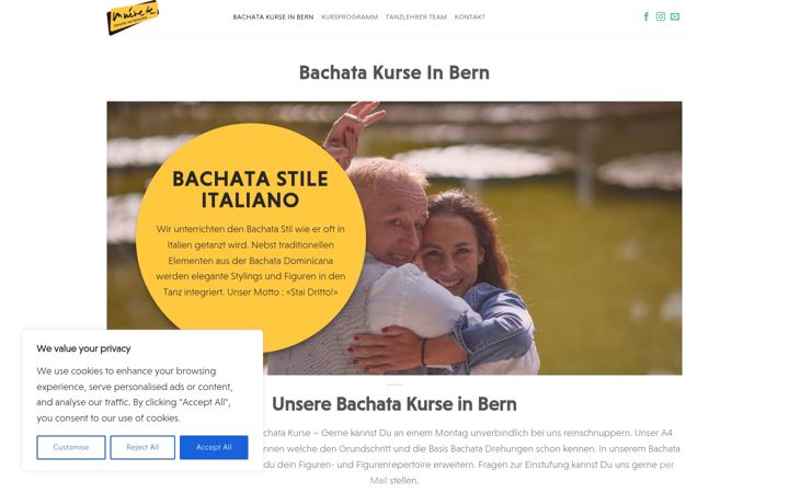 Screenshot of bachatabern.ch