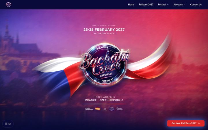 Screenshot of bachataczechrepublic.com