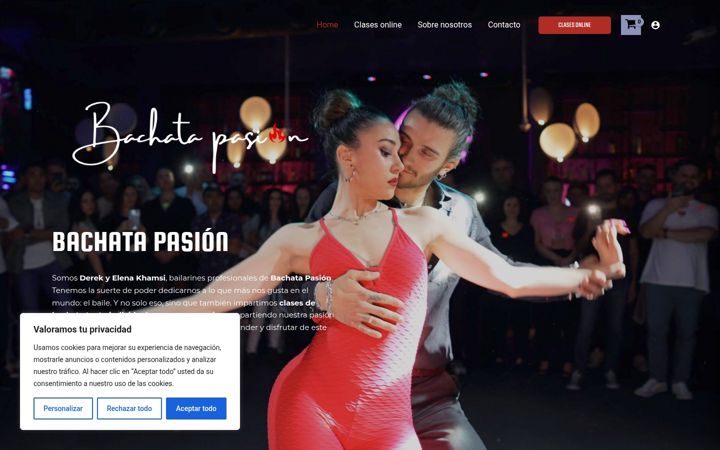 Screenshot of bachatapasion.com