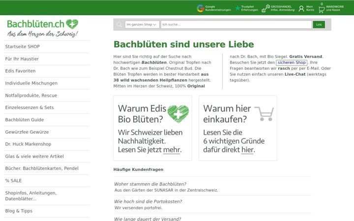 Screenshot of bachblueten.ch