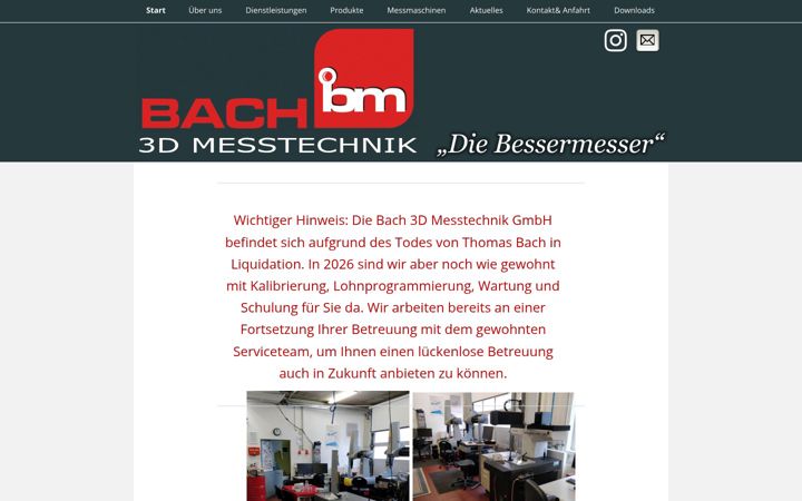 Screenshot of bachcity.de