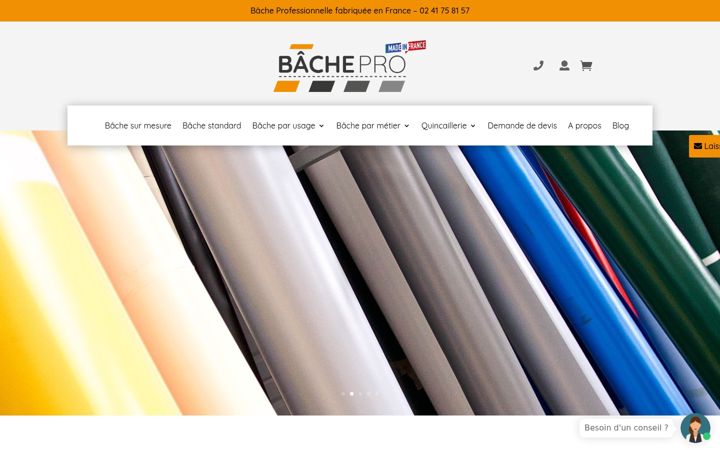 Screenshot of bache-pro.fr