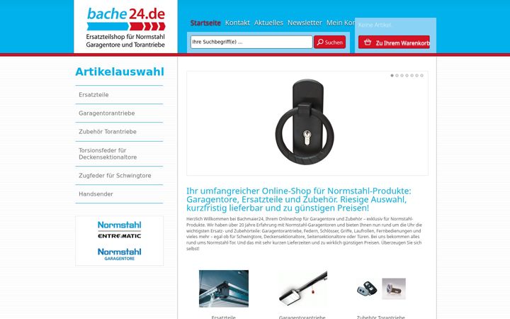 Screenshot of bache24.de