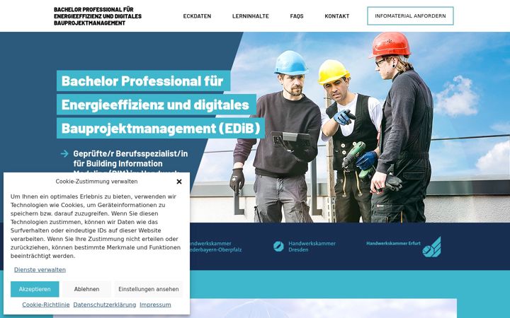 Screenshot of bachelor-professional-handwerk.de