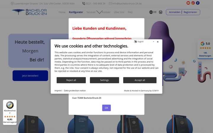 Screenshot of bachelordruck-24.de
