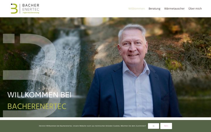 Screenshot of bacherenertec.de