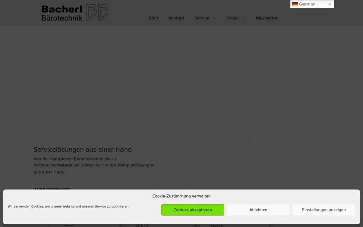 Screenshot of bacherl-buerotechnik.de
