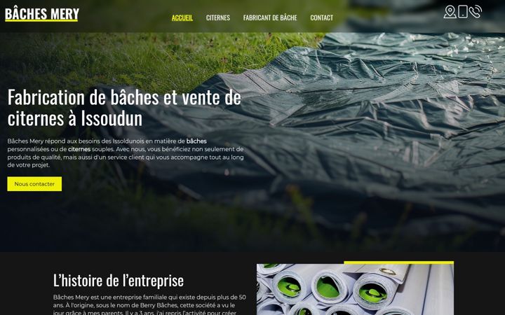 Képernyőkép: baches-mery.fr