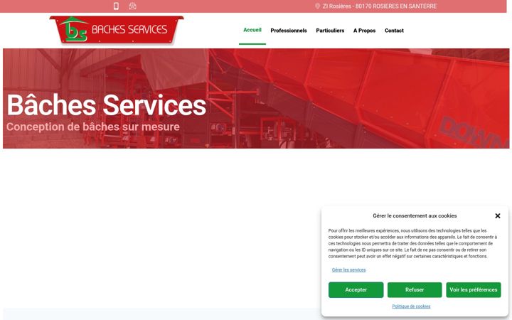 Képernyőkép: baches-services.fr