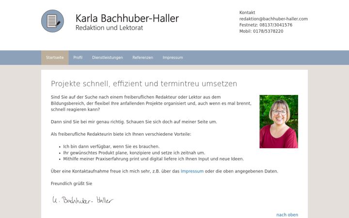 Screenshot of bachhuber-haller.com