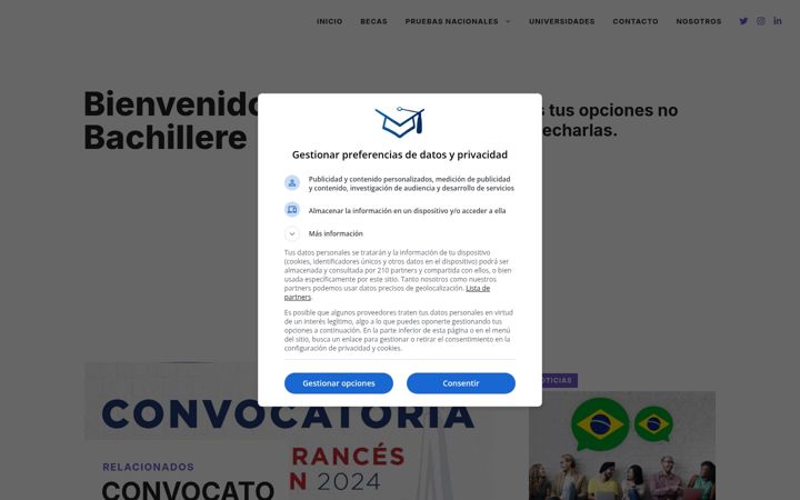 Screenshot of bachillere.com