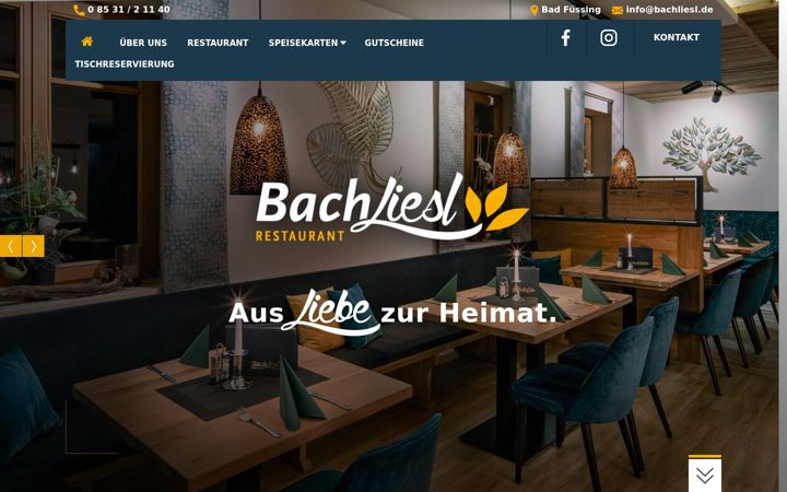 Screenshot of bachliesl.de