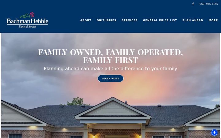 Screenshot of bachmanhebble.com