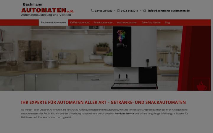 Screenshot of bachmann-automaten.de