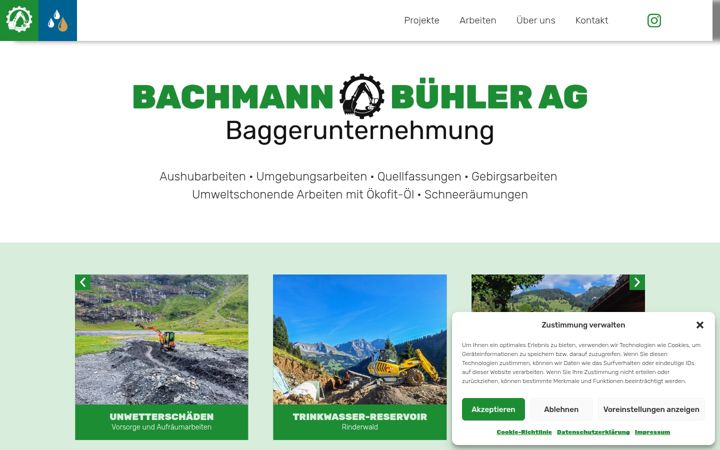 Skærmbillede af bachmann-buehler.ch