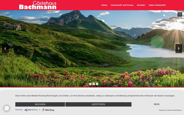 Screenshot of bachmann-nassfeld.at