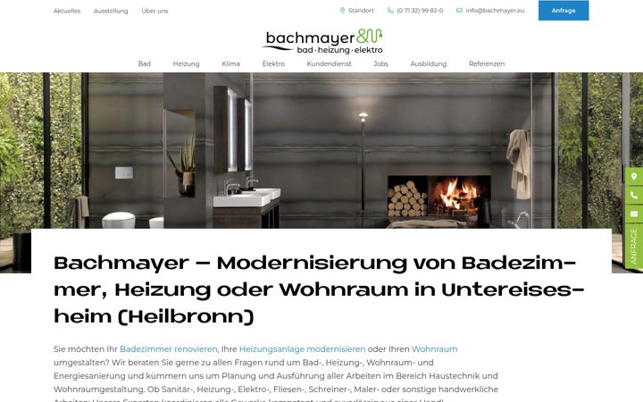 Screenshot of bachmayer.eu