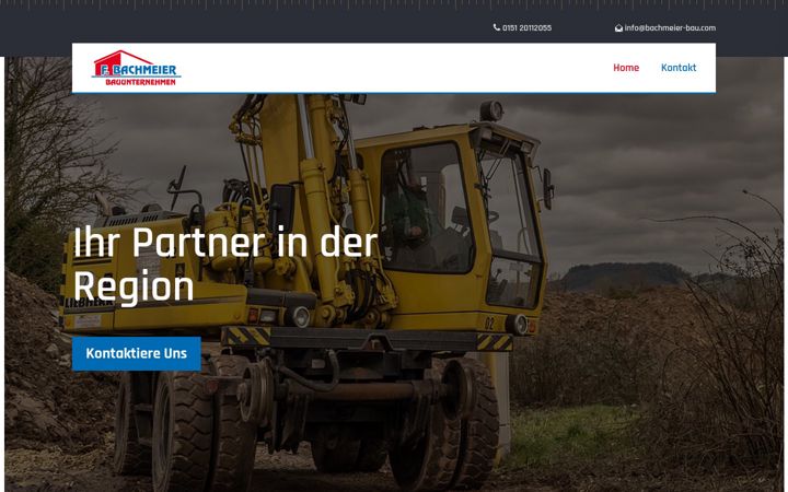 Skærmbillede af bachmeier-bau.com