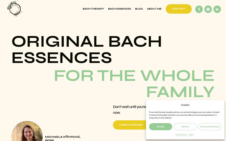 Screenshot of bachremedies.cz