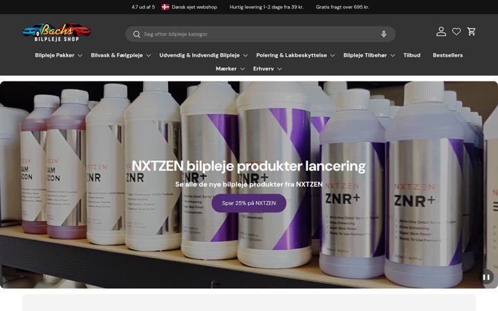 Screenshot of bachsbilpleje.shop