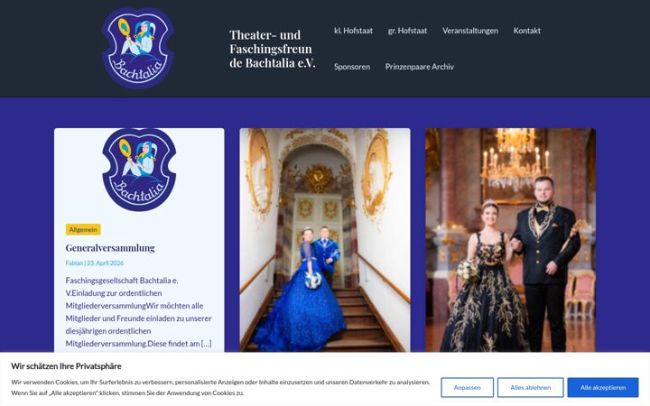 Screenshot of bachtalia.de