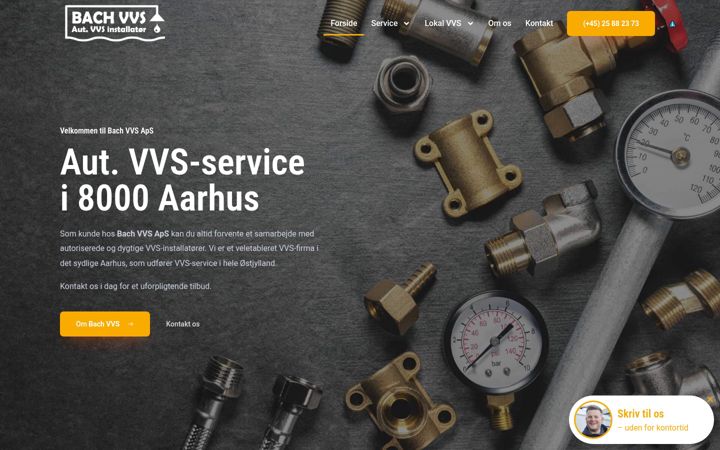 Screenshot of bachvvs.dk