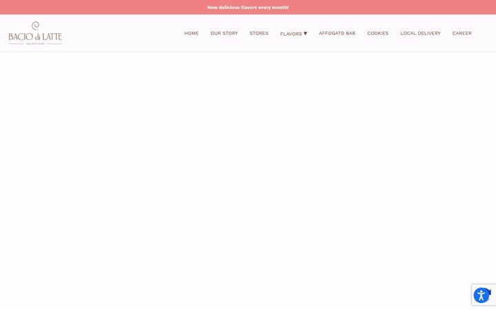 Screenshot of baciodilatte.us