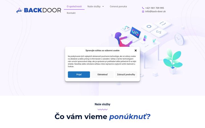 Screenshot of back-door.sk