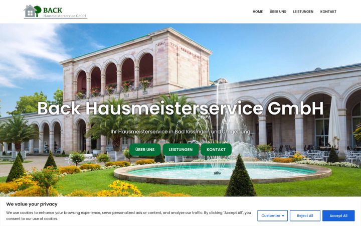 Screenshot of back-kg.de
