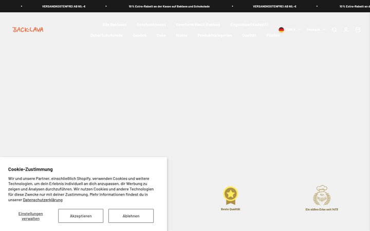 Screenshot of back-lava.de