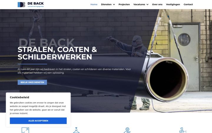 Screenshot of back.nl