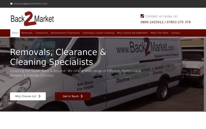 Screenshot of back2market.com