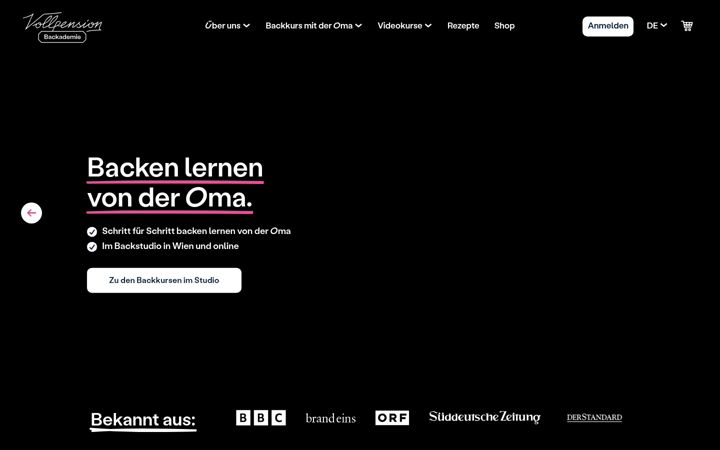 Screenshot of backademie.com