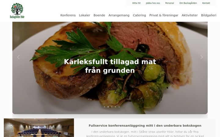 Screenshot of backagarden.se