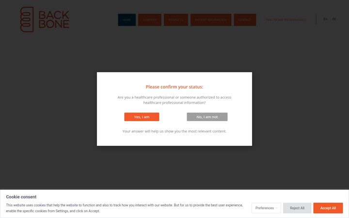 Screenshot of backbone.pro