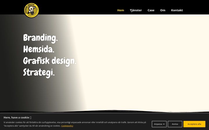 Ekrano kopija backbonecreative.se