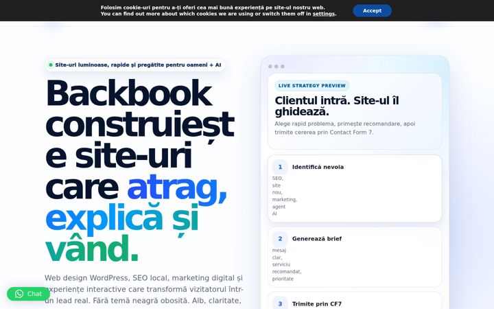 Screenshot of backbook.ro