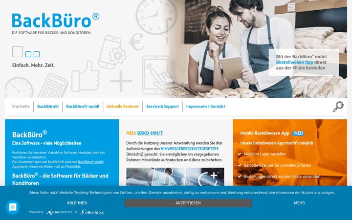 Screenshot of backbuero.de