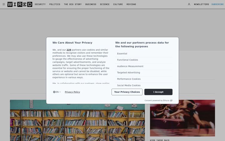Screenshot of backchannel.com